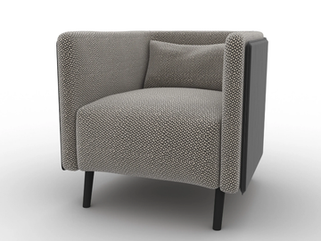 PLAZA - Armchair with removable cover by CTS SALOTTI - view 3